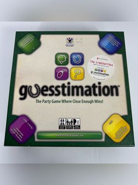 Guesstimation Party Board Game Discovery Bay Complete 2009 Cranberries Edition